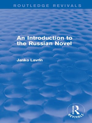 cover image of An Introduction to the Russian Novel